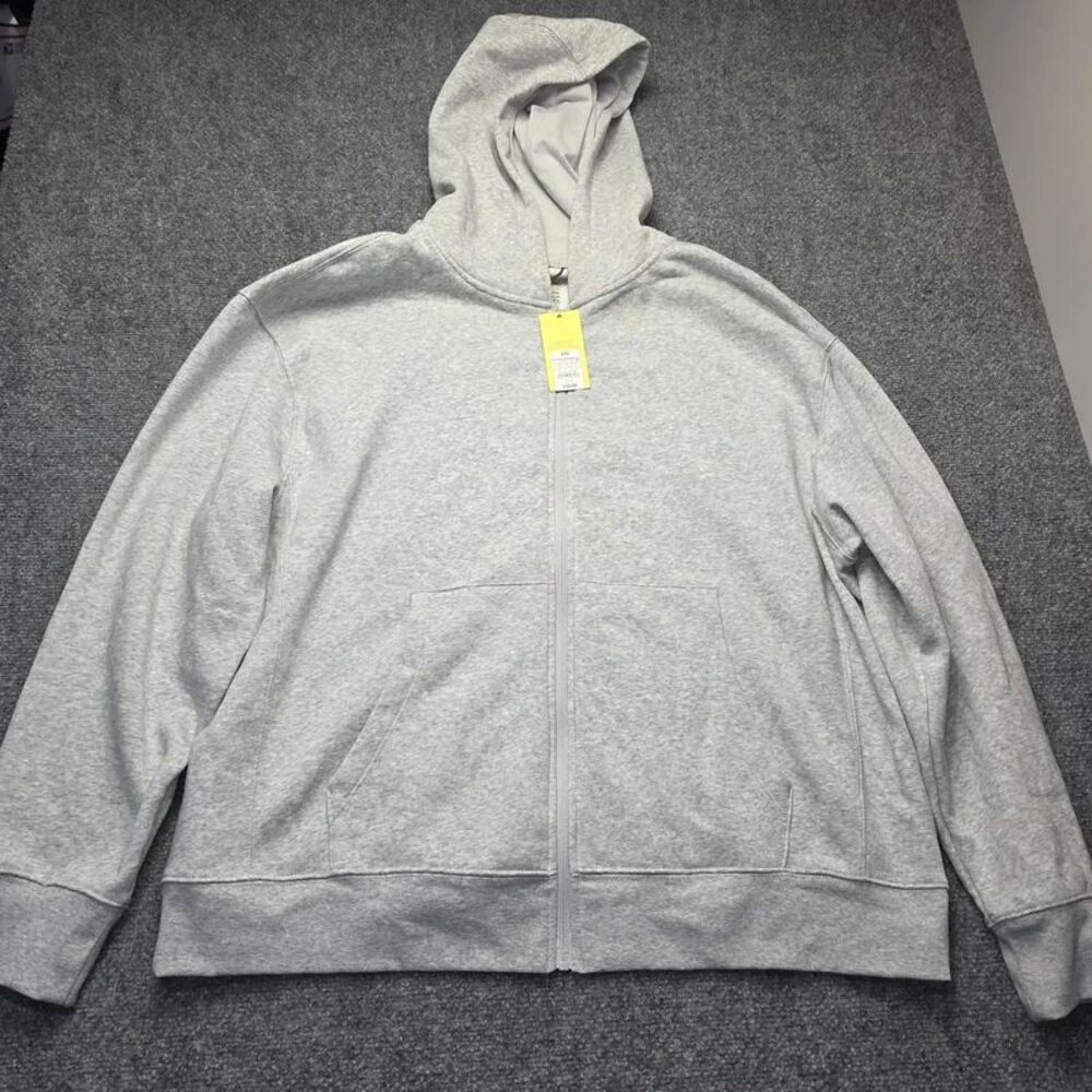 XXL Gray Full Zip Sweatshirt Jacket